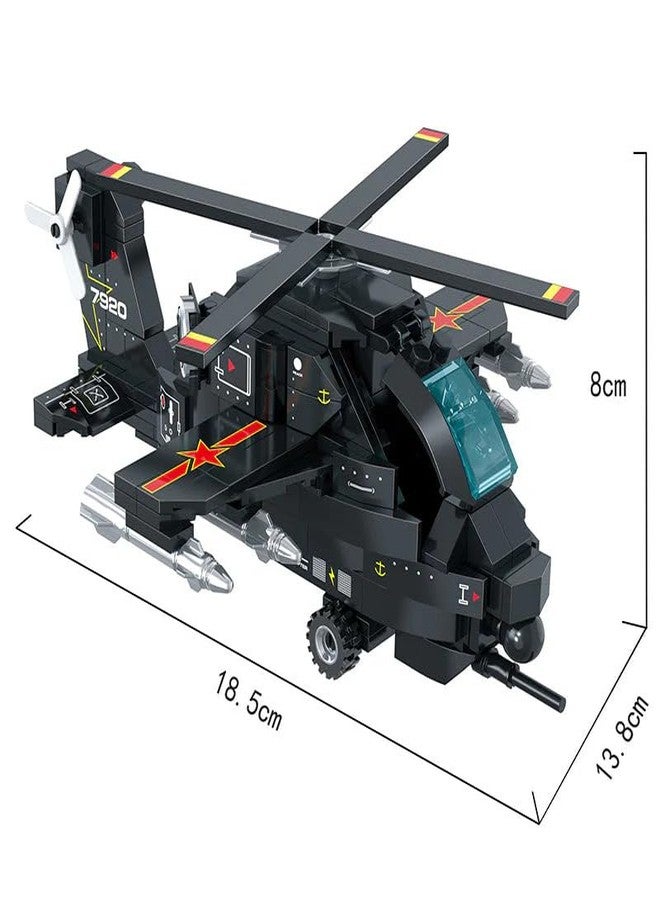 ICW Military Fighter Building Blocks Set, Aerial Thunderbolt Aircraft Model, 260 Pieces (7920) - Image 5